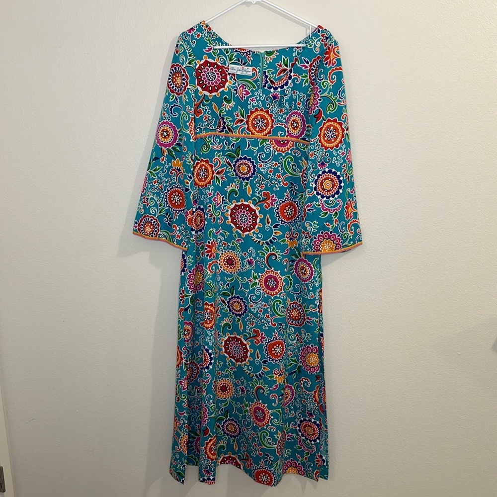 Alice John Rogers vintage dress with bell sleeves